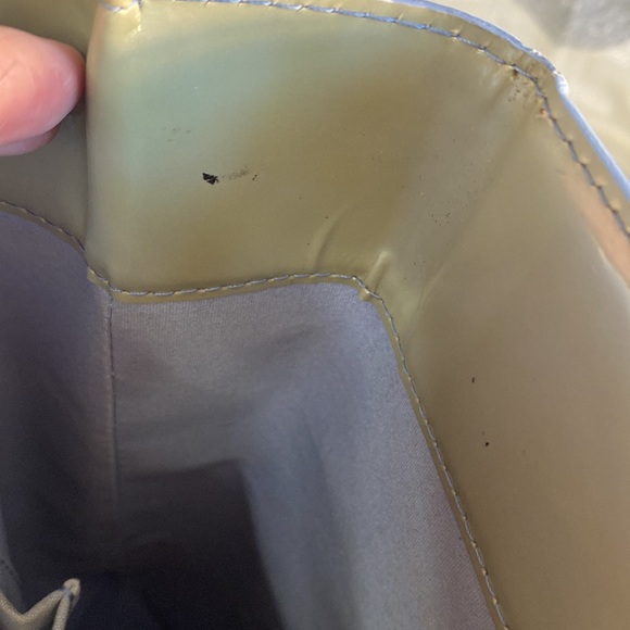 Authentic Louis Vuitton Houston Blue Green Patent Leather Vernis Tote Bag - Picture 14 of 16